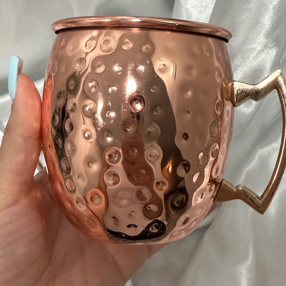 Arcoroc FK368 16 oz Moscow Mule Cup - Stainless Steel/Hammered Copper Finish - Picture 5 of 9